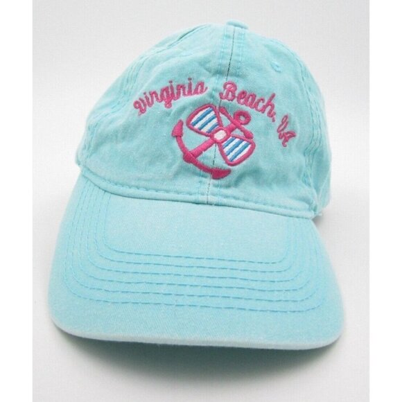 Women Virginia Beach Anchor Embroidered Adjustable Hat (B) - Picture 1 of 6